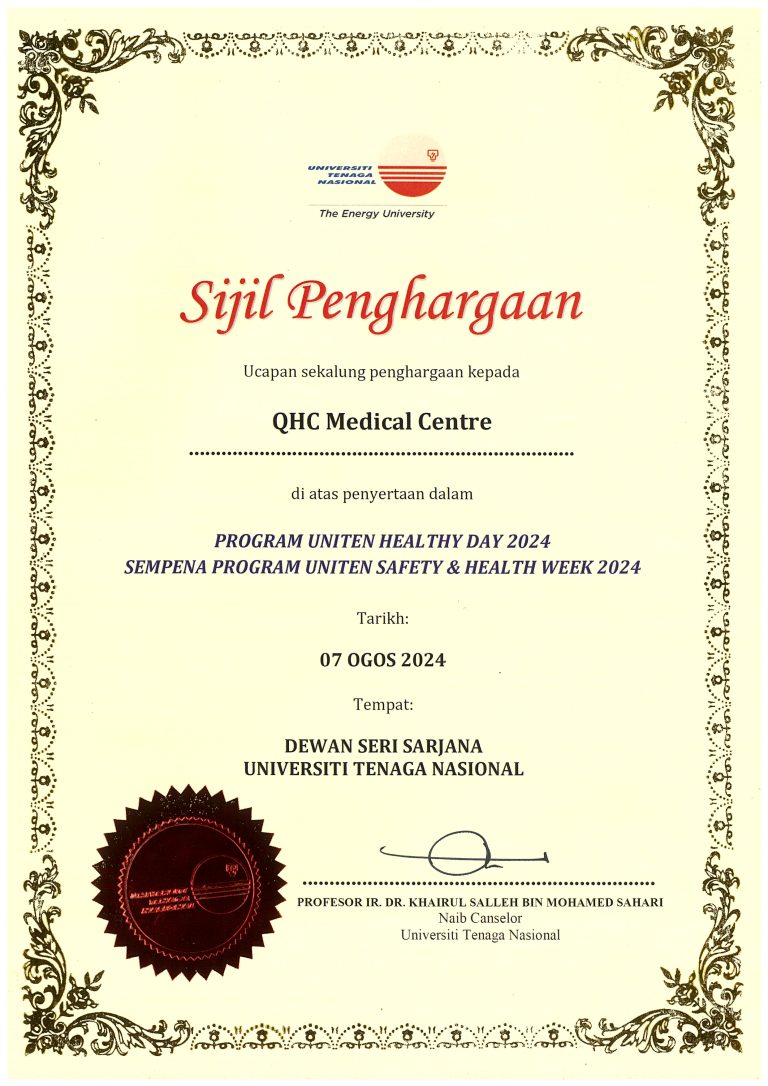 SIJIL PENGHARGAAN UNITEN 2024